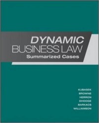 Image of Dynamic business law : summarized cases