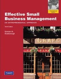 Effective small business management : an entrepreneurial approach